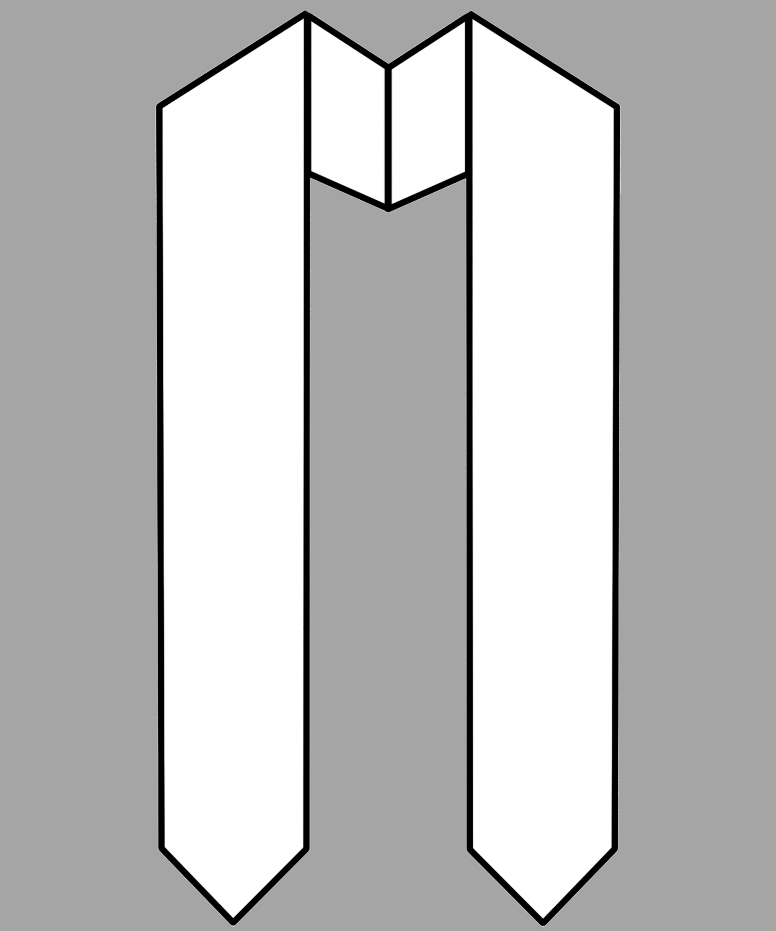 Graduation stole template